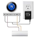 24V Transformer for Thermostat,LANMU 24VAC C-Wire Transformer Power Adapter for Nest,Honeywell,Ecobee,Emerson Sensi WiFi Smart Thermostat and More,UL Certified (16.4ft/5m)