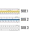 Triangular Architectural Scale Aluminum Ruler for Architects, Engineers and Students (12 Inches) …