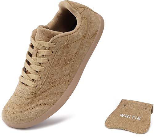 WHITIN Women's Barefoot Shoes 10 Wide Toe Box Fashion Sneakers Khaki at Amazon