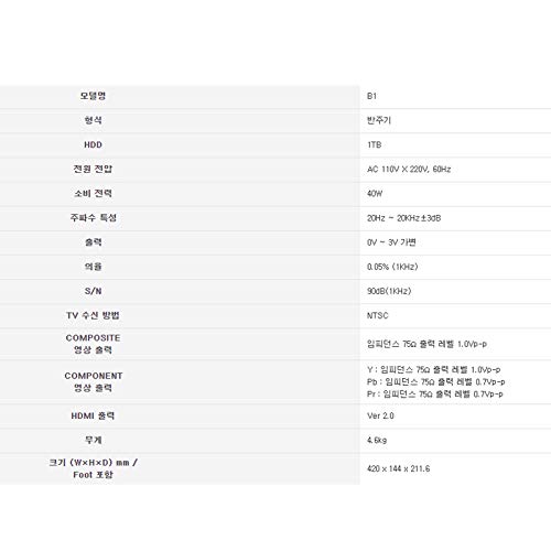 TJ B1 Karaoke Machine Korean Karaoke Singing Machine 1TB HDD System