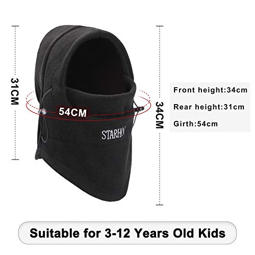 4 Balaclava+Girls+Winter+Weather+Black