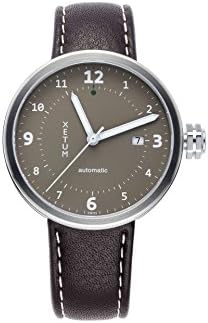 Xetum - Stinson Automatic Watch - Brown Dial, Brown Leather Strap