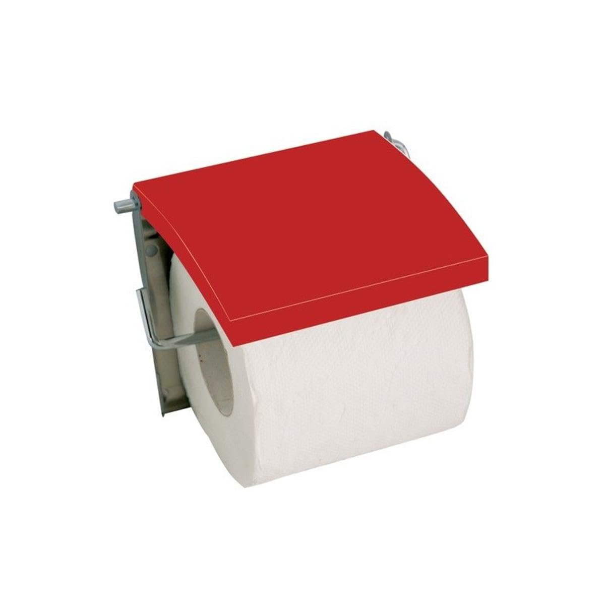 MSV Stainless Steel/MDF Toilet Paper Holder, Multi-Colour — image 1