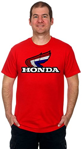 Honda Classic Red White & Blue Wing Logo Men's Short Sleeve T-Shirt (Large, Red)