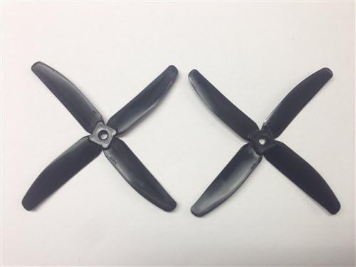 AvatarRC Geniune Gemfan 5040-4 (5x4x4) Quad Blade Black Propellers for 250 Size Quadcopters, Drones, and Multi-rotors - Perfect for 210mm to 300mm frames