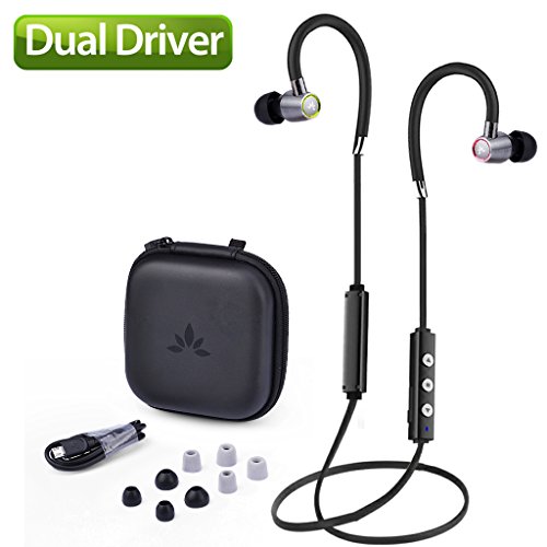 Avantree Superb Sound DUAL DRIVER Hi-Fi Bluetooth 4.1 In Ear Earbuds / Earphones, for Musician Ear, AptX Noise-Isolation Wireless Headphones with Mic - Clari Air - MOD