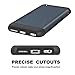 SAMONPOW Wallet with Card Holder Cover for iPhone 6 iPhone 6s Case Dual Layer Protective Hard PC TPU Inner Rubber Back Card Slot Cover for iPhone 6 iPhone 6s 4.7 inch Dark Blue