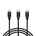 AUKEY USB C to USB C Cable, Type C Cable (3-Pack 3.3ft/1m) for MacBook Pro, Nintendo Switch, Nexus 6P 5X, Google Pixel and More