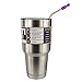 EHME New Stainless Steel Straws with Comfortable Silicone Tip Covers,Fits 30 oz YETI,RTIC Tumbler Ramblers Cups,Cleaning Brushes Included(Purple)