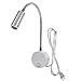 Lysed Bed Light - Flexible Wall Mount Reading Lamp with Switch and Plug in Cord (3W, Warm White)