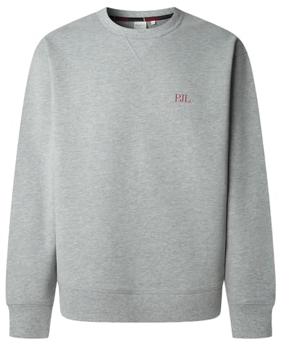 Garret Crew - Camiseta de chándal para Hombre, Color Gris (Marl Grey), Talla L, Gris Marl Grey, L