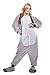ABING Halloween Pajamas Homewear Onepiece Onesie Cosplay Costumes Kigurumi Animal Outfit Loungewear,Koala Adult S -for Height 150-158cm
