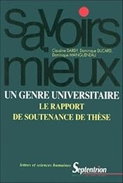 Un genre universitaire