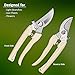 BUGUI Bypass Garden Pruning Shears – 2 Pack, Ultra Lightweight Hand Pruners Make Cut Smooth & Clean, Professional Gardening Scissors for Cutting Live Flowers, Plants, Light Branches.thumb 4