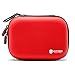 Kitgo Mini First Aid Kit 101 Pieces, 100% Water-Resistant Compact Hard Shell Case Perfect for Travel, Biking, Hiking, Camping, Car (Red)