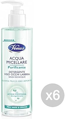 Set 6 VENUS Micellar 200 purificador de agua para la cara ojos ...