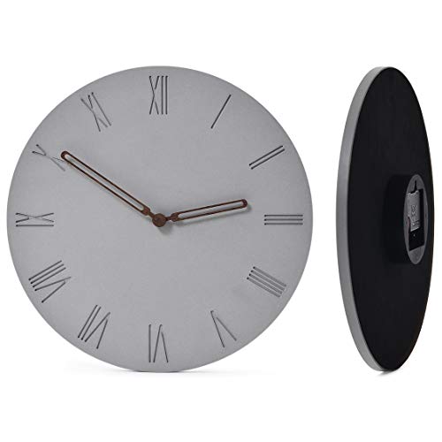 Wallohere Wall Clock Non Ticking Silent Wall Clocks Battery...