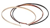 France Luxe Belle Skinny Headband 3-Pack - Black/Gold/Tortoise