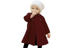 SWNONE Baby Coats Fall Winter Kid Baby Girl Cloak Button Jacket Clothes Baby Outwear Clothes