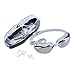 Adult Swim Goggles Mirrored Anti Fog UV Protection Waterproof With Free Case and Ear Plugs For Swimming, Quick Adjusting Silicone Head Strap Flexible Nose Bridge Tinted Lenses Comfortable For Men Women Youth