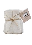 Bamboobino Baby Washcloths / Reusable Wipes (5-pack) Dye-Free, Super Soft and Absorbent Rayon from Bamboo & Organic Cotton Blend