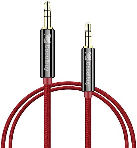 AUX Cable / AUX Cord-Cooolbuy 3.5mm Premium (2-Pack,4ft/1.2m) Nylon Braided AUX Auxiliary Audio Cable for Headphones,Headphones, iPods, iPhones, Car Stereos and All Devices with 3.5 jack