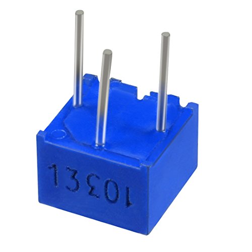 uxcell Resistors 10k Ohm Top Adjustment Horizontal Cermet Potentiometer 2 Pcs