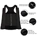 Wonderience Men Shapewear Slimming Body Shaper Compression Shirt Tank top with Zipper Underwear for Tummy Control（Black,2X-Large）
