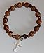 LION OF JUDAH MARKET Olive Wood Jerusalem Rosary Bracelets From the Holy Land with Silver Crucifix