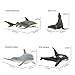 Gizmovine Shark Toy for Boys Animals Toys Sea Creature Toys for Kids Plastic Ocean Animals Figurines Pool Toys for Toddlers Bath Toys Boys and Girls (Sea Animal Set)