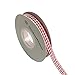 Red Gingham Ribbon Woven Edge Checkered Craft 25 Yards Ribbon Roll, 3/8 Inch Wide