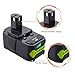 Powerextra 5000mAh Ryobi 18V Lithium Battery for Ryobi 18 Volt ONE+ P102 P103 P104 P105 P107 P109 P122 Cordless Power Tools