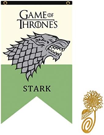 TianLinToy Game Party Throne Style Banner House Sigil Wall Flags (70*125 CM) ,Hanging flags for Bar club living room bedroom Decoration