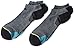adidas Men's Superlite Speed Mesh No Show Sock (2-Pair), Dark Grey Marl/Black/Lab Green/Bright Yellow, Large, (Shoe Size 6-12)