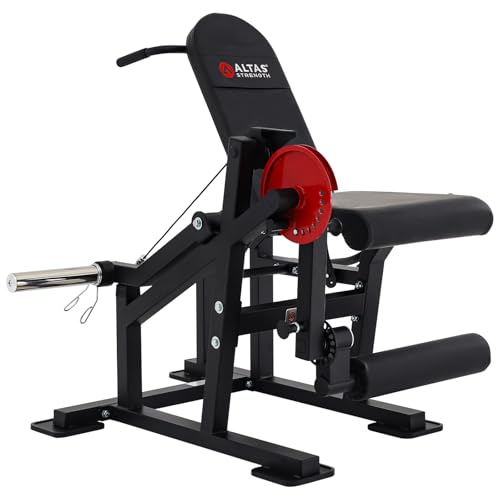 Altas Strength 169 Adjustable Utility Bench with Leg developer, Extension, Preacher Curl, Light Commercial Equipment for Home Gym Workout Station Easy Assembly Smith Machine Attachment