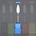 Ceramic Nail Drill Bit, River Lake Professional USA Electric Nail Drill Bits for Acrylic Nails, Safety Cuticle Clean Gel Remove, 3/32