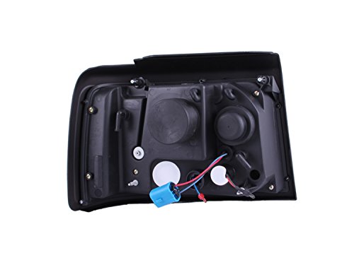 AnzoUSA 111184 Black Projector Halo Headlight with Side Marker and Parking Light for Ford F-150/F-250/Bronco - (Sold in Pairs) - Thumbnail 2