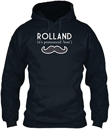 teespring Men's Novelty Slogan Hoodie - Rolland It's Pronounced Boss
