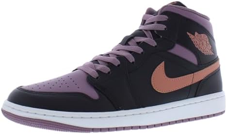 Amazon.com | Jordan Men's 1 Mid, Dark Concord/Taxi-white-black