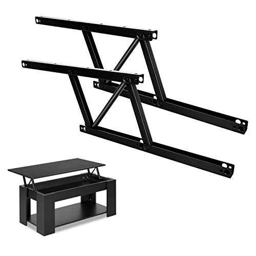 Coffee Table Lift Top Hardware Heavy Duty Table Lift Top Mechanism, Black Lift Up Top Hinge