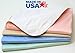 4 Pack - Heavy Weight Soaker 34x36 Waterproof Reusable Incontinence Underpads / Washable Incontinence Bed Pads - Pink and Blue - Great for Adults, Kids and Pets -- 9oz Soaker