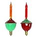 Gerson 64997 - Red & Yellow Candelabra Screw Base Bubble Light Replacement (2 Pack)