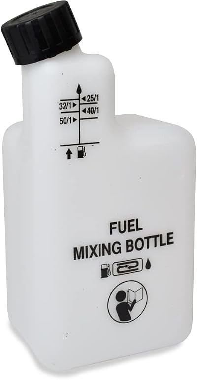 RocwooD 2 Stroke Oil Fuel Mixing Bottle for Strimmer Chainsaw 25:1 40:1 50:1