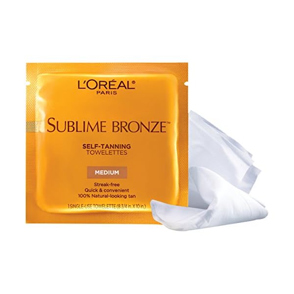 LOreal-Paris-Skincare-Sublime-Bronze-Sunless-Tanning-Towelettes-Fast-Drying-Streak-Free-Self-Tanner-6-ct L'Oréal Paris Skincare Sublime Bronze Sunless Tanning Towelettes, Fast-Drying, Streak-Free Self Tanner, 6 ct.