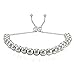 Hoops & Loops Sterling Silver 4mm Bead Adjustable Bracelet
