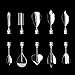 LOHOME 3D Gelatin Art Tools - Set of 10 PCS Stainless Steel Jelly Cake Needles Coming with One 10ml Syringe - Pudding Pastry Nozzles