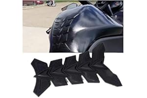 TOTMOX 3D Black Gas Tank Protectors for Motorcycle - Gas Oil Fuel Tank Pad Protector Decals Stickers Tank Pad Protector Motorcycle Tank Pad