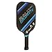 Rally NX Graphite Pickleball Paddle Bundle (2 - U.S. Made Graphite Pickleball Paddles, 2 Protective and Stylish Neoprene Paddle Covers, 4 Dura Outdoor Yellow Pickleballs) (Blue/Red) || Gift Pack