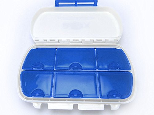 MIGHTY BOX Pill Box Pill Holder Large Pill Container Travel Pill Cases for Purse Vitamin Holder Pill Box Organizer Medicine Case Has Real Hinge and Compartments and Locking Clasp