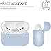 Airpods Pro Case, Ultra Thin Soft Silicone Anti-Slip Protective Watruer Case for Apple Airpods 3 Charging Case - Light Blue